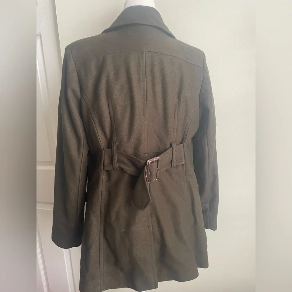 Michael Kors Wool Blended Double Chest Pocket Coat